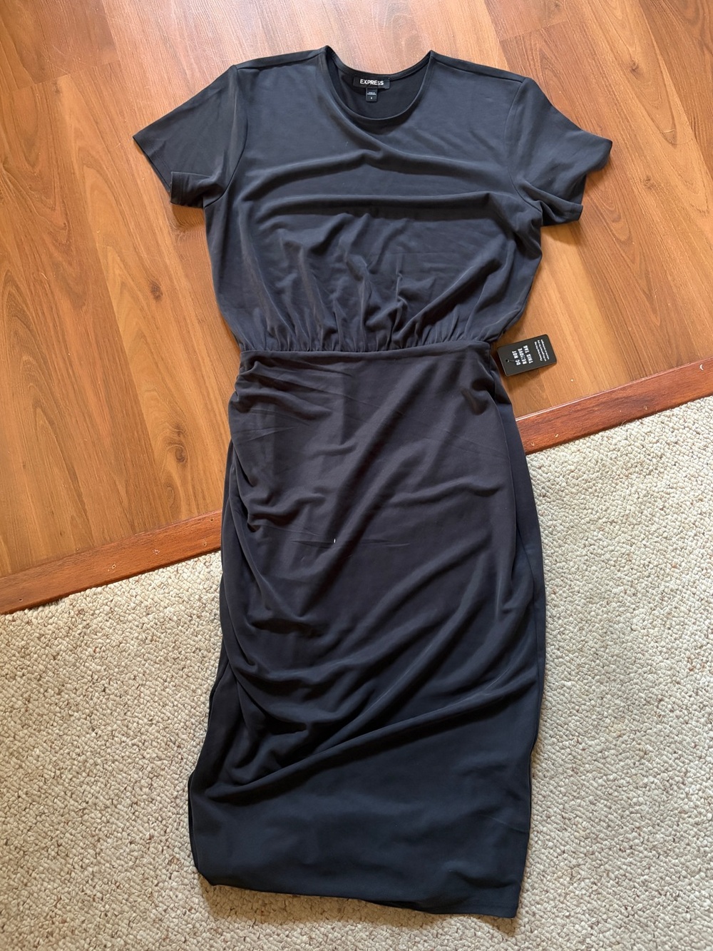 Express Short-Sleeve Midi Dress
